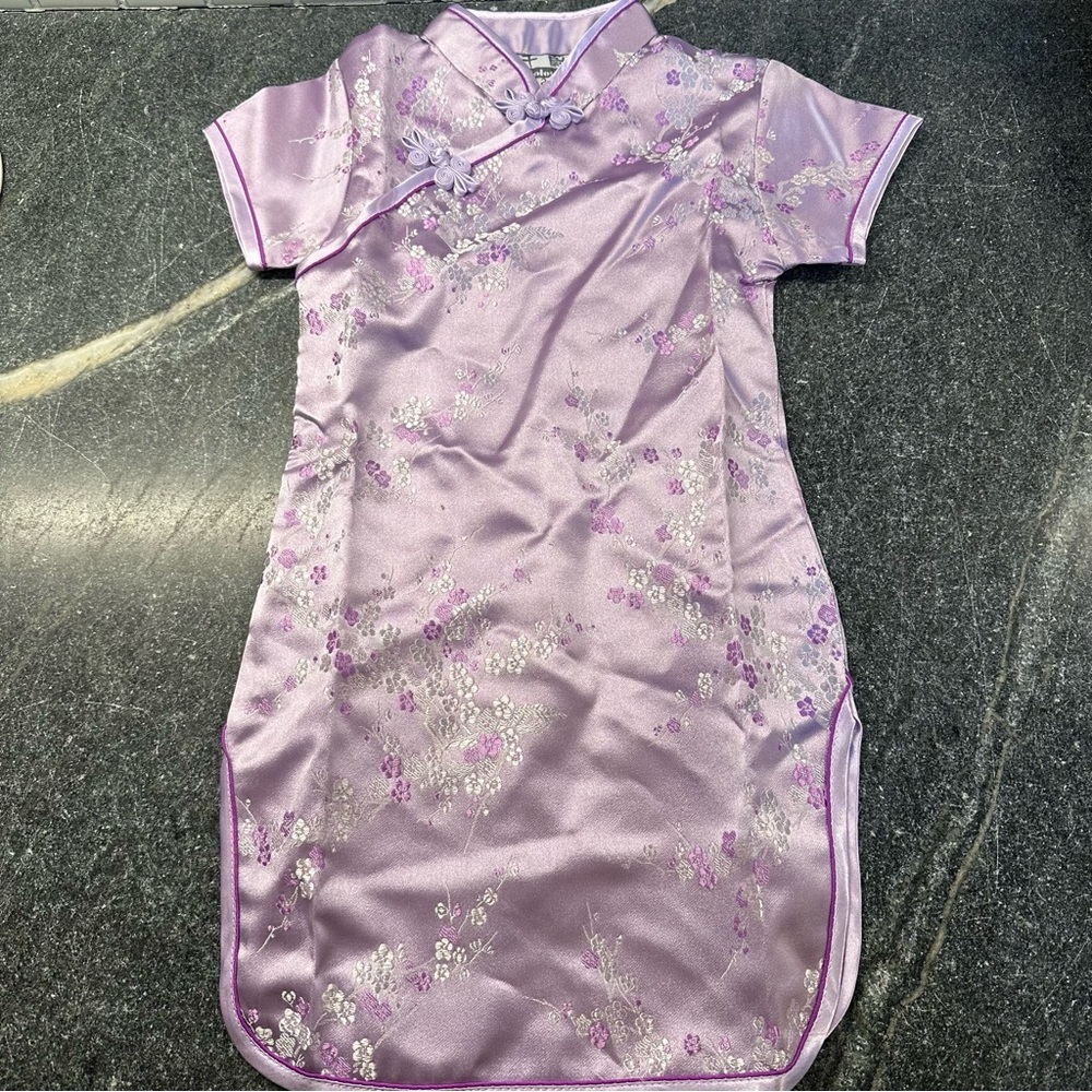Elegant Purple Kids Dress